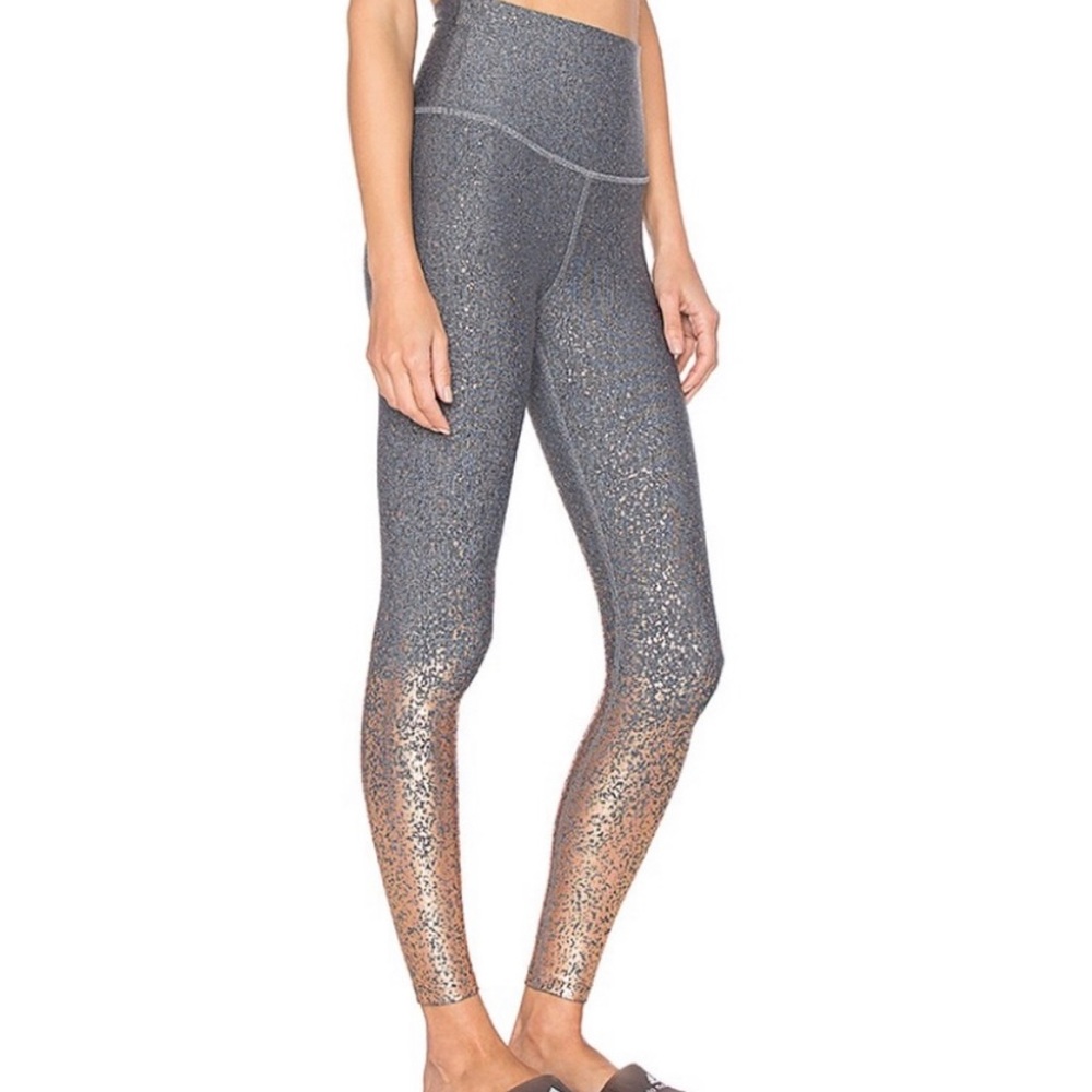 Beyond Yoga NWOT Alloy ombré high waisted metallic leggings